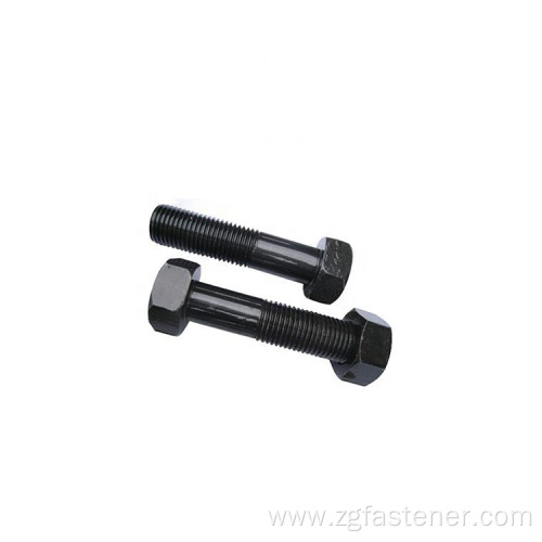 black zinc plated grade 8.8 hex bolt